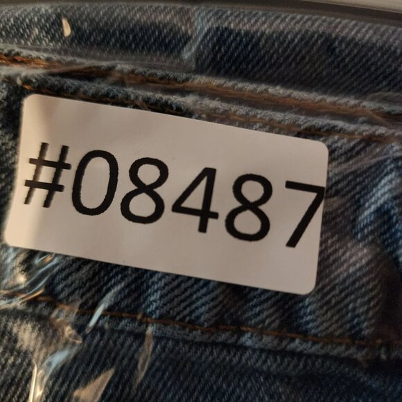 ASOS Jeans Womens 30 Blue 100% Cotton Cropped Frayed Hem Mid Rise - Picture 11 of 11